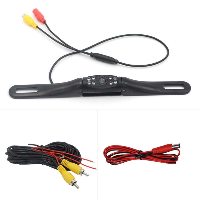 PZ413-C Car License Plate Frame 120 Degree Rear View Cameras