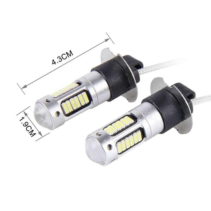 2 PCS H3 10W 30 SMD-4014 LEDs Car Fog Light, DC 12V(Blue Light)