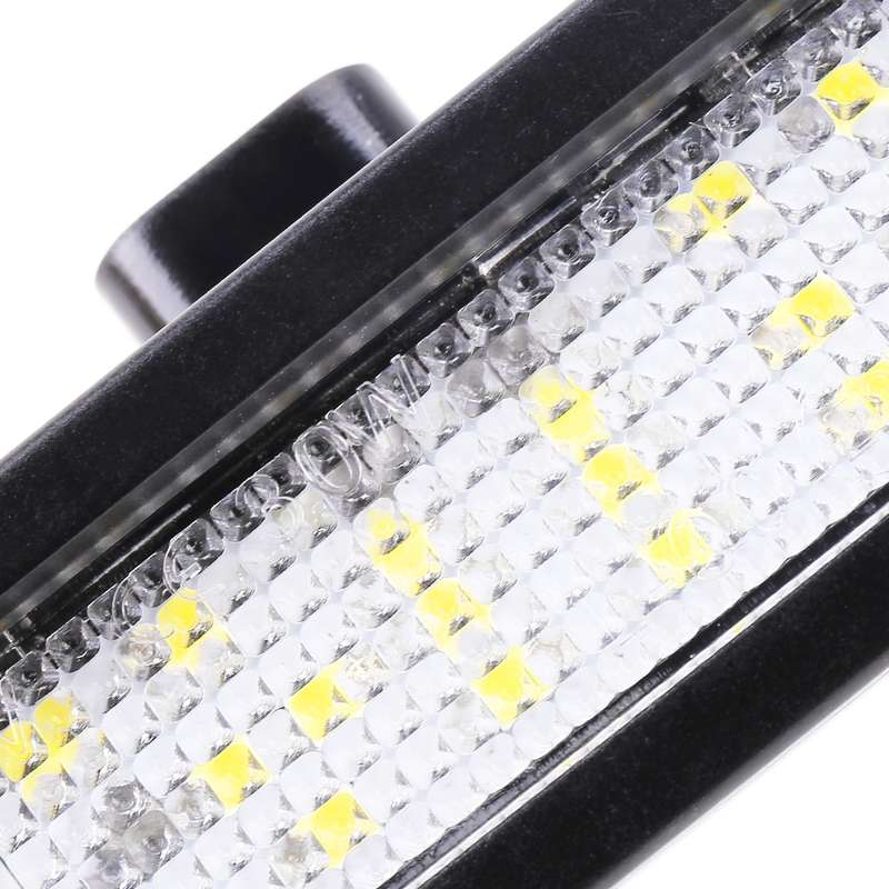 2 PCS DC 12V 3W 150LM 6000K LED License Plate Light 18LEDs SMD-3528 Bulbs Lamps for Ford Mustang 201
