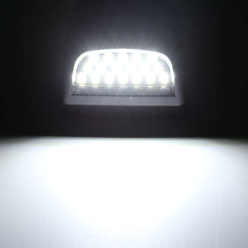 2 PCS DC 12V 3W 150LM 6000K LED License Plate Light 18LEDs SMD-4014 Bulbs Lamps for Chevrolet