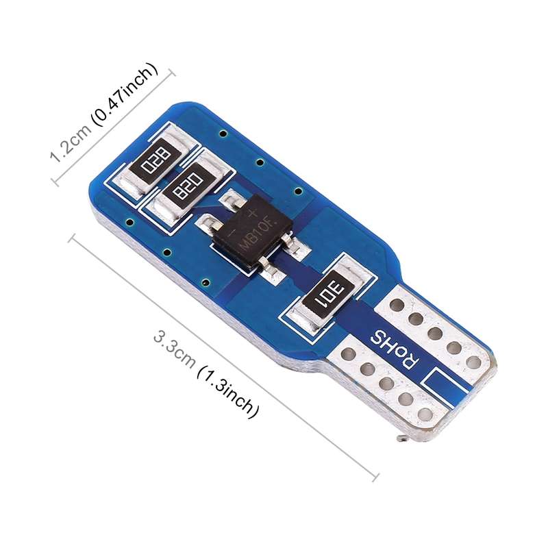 2 PCS T10 / W5W / 168 / 194 DC12V 1.2W 6000K 80LM 33LEDs SMD-3014 Car Reading Lamp Clearance Light,