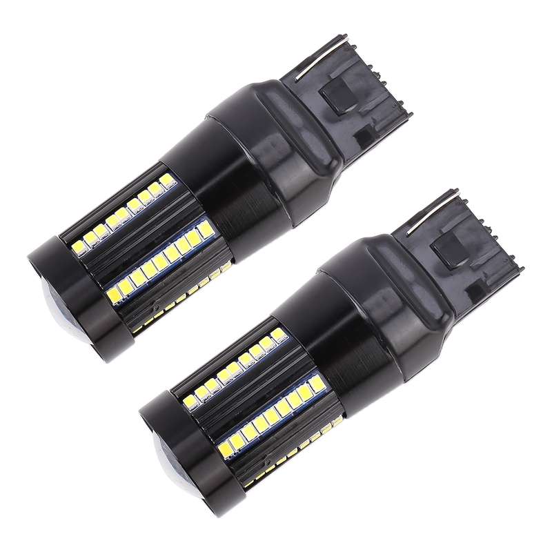 2 PCS T20 / 7443 DC9-16V / 8.2W(H) 2.7W(L) / 6000K / 655LM Car Auto Brake Lights 66LEDs SMD-2016 La