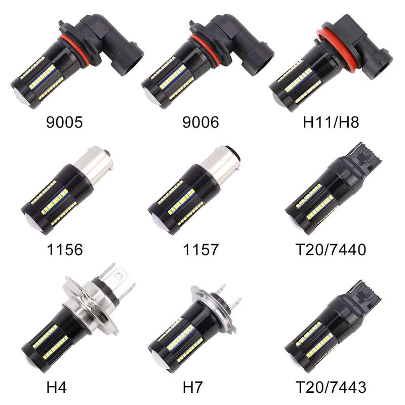 2 PCS 1156 / BA15S DC9-16V / 8.2W / 6000K / 655LM Car Auto Reversing Lights / Turn Light 66LEDs SMD-