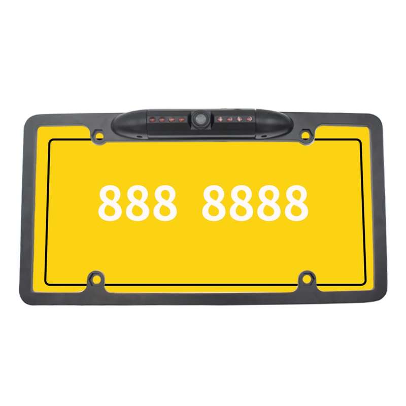 PZ422 America Car License Plate Frame 120 Degree Rear View Camera