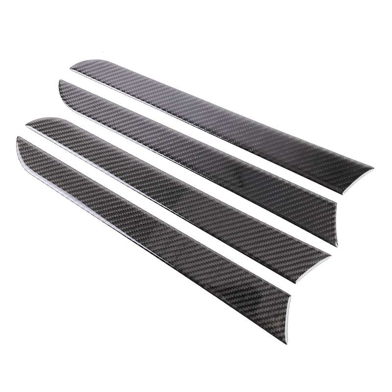 4 PCS Car Carbon Fiber Inner Door Panel Decorative Sticker for Audi A4L / A5 / Q5 2009-2016