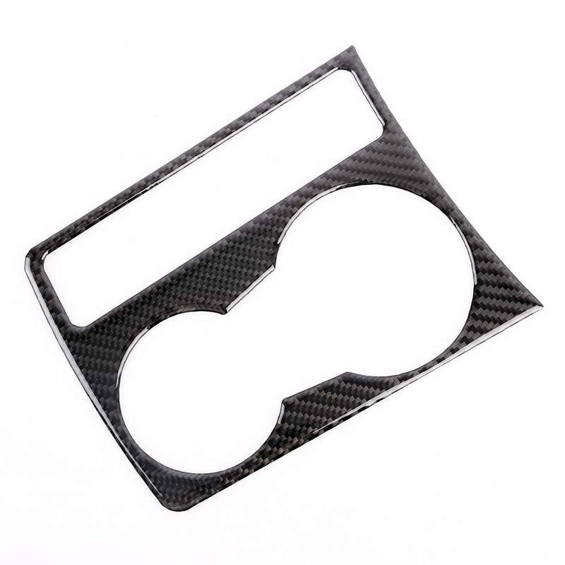 Car Carbon Fiber Water Cup Holder Decorative Sticker for Audi A4L / A5 / Q5 2009-2016
