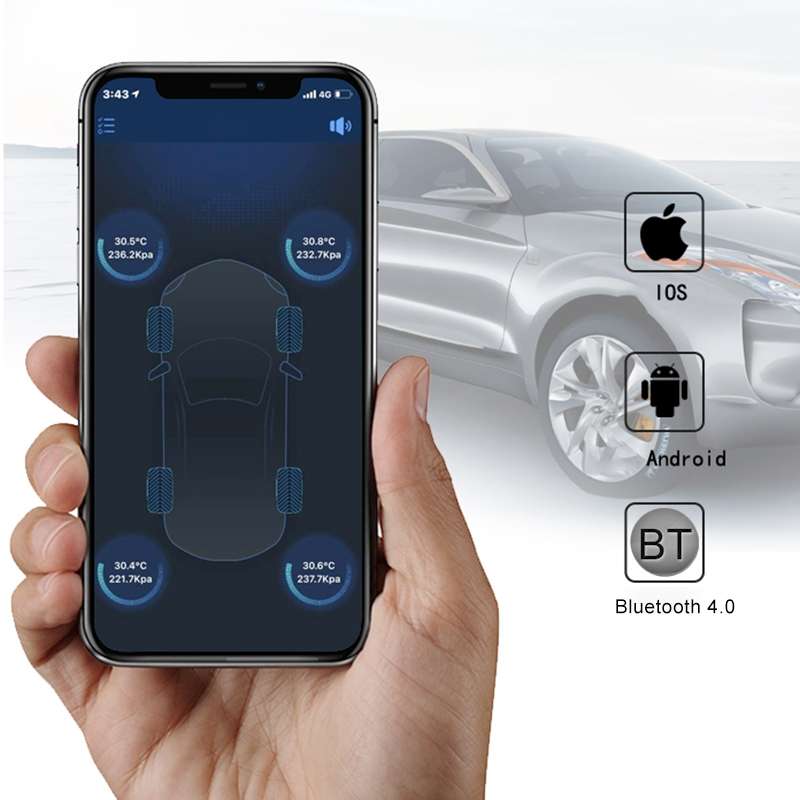 V11B Car Smart Multi-functional Tire Air Pressure Inflator Gauge Vehicle Tester Inflation Monitoring
