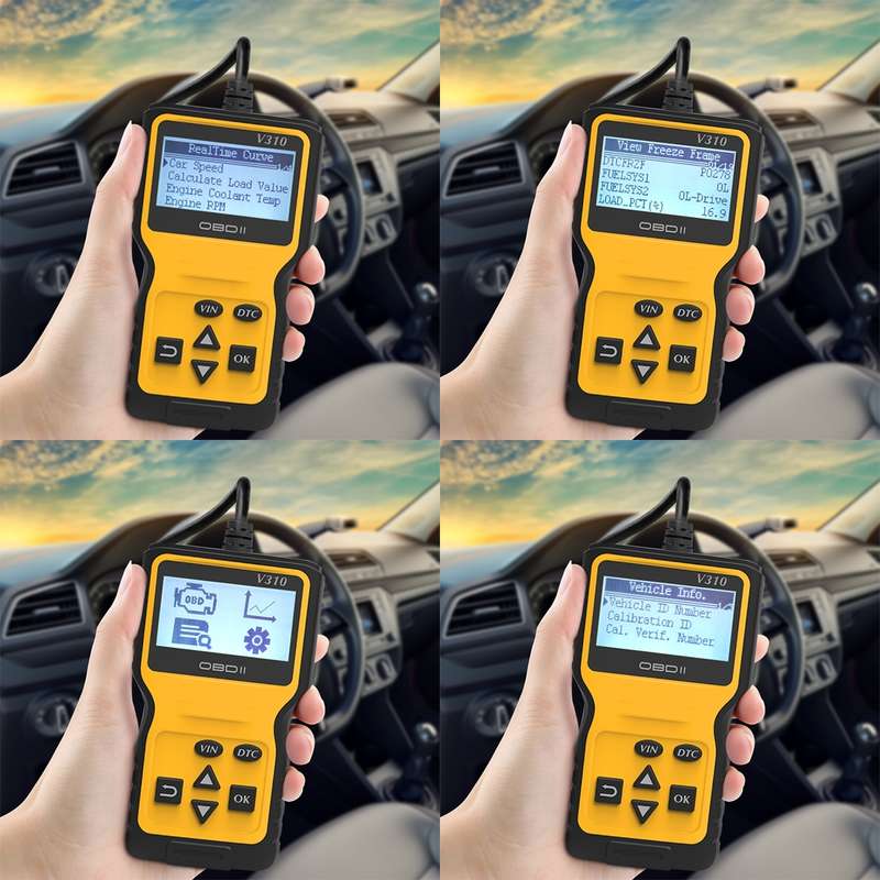 V310 Car Handheld V1.1 OBD2 Fault Detector OBD2 Diagnostic Tool