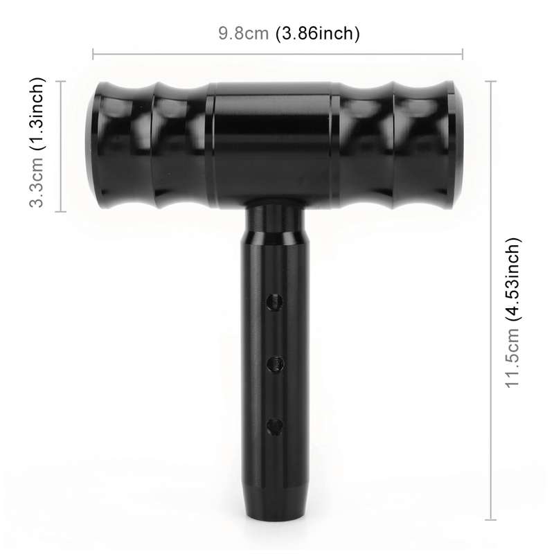 Universal Car Thread T-shaped Gear Head Gear Shift Knob(Black)