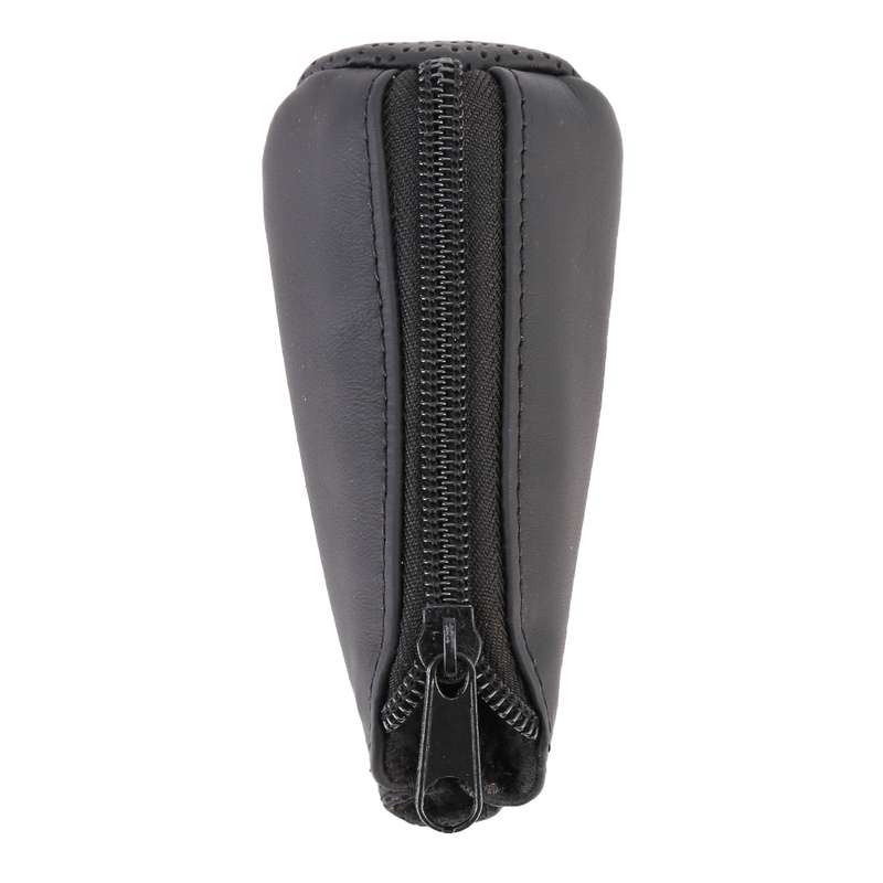 Universal Nonslip Breathable Genuine Leather Car Gear Shift Knob Cover(Brown)
