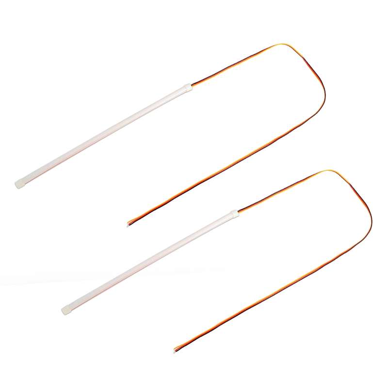 2 PCS 30cm DC12V 3.2W Ultra-thin Car Auto Double Colors Turn Lights / Running Lights (Turn Lights: Y