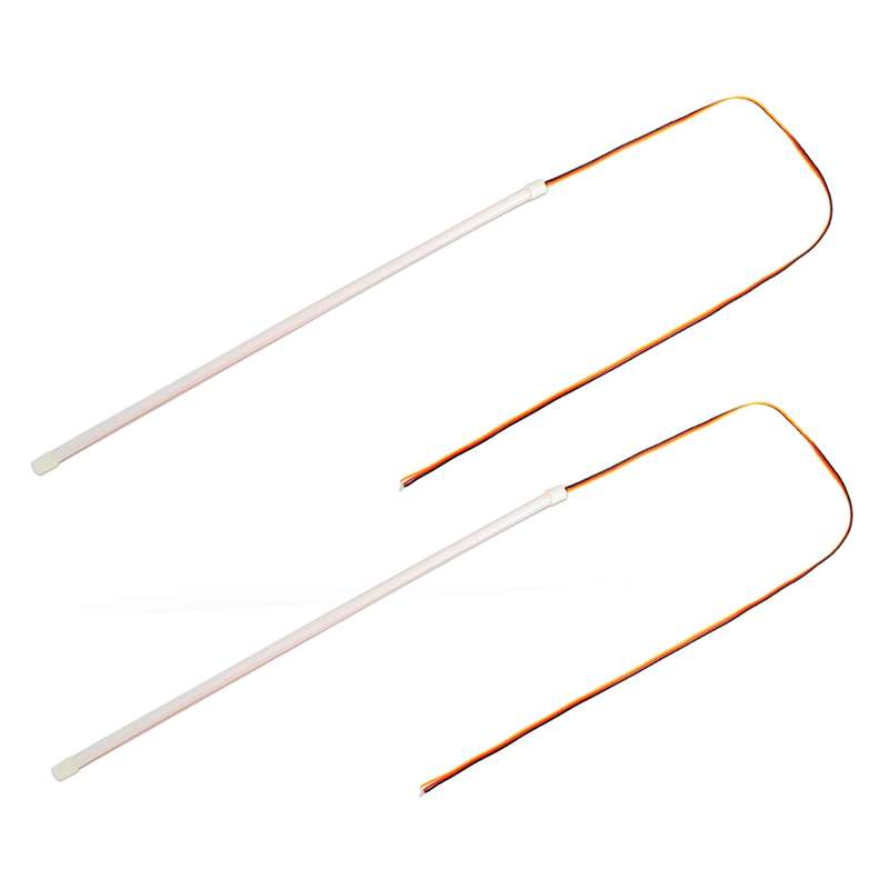 2 PCS 60cm DC12V 5W Ultra-thin Car Auto Double Colors Turn Lights / Running Lights (Turn Lights: Yel