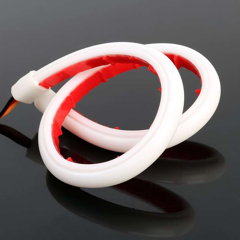 2 PCS 60cm DC12V 5W Ultra-thin Car Auto Double Colors Turn Lights / Running Lights (Turn Lights: Yel