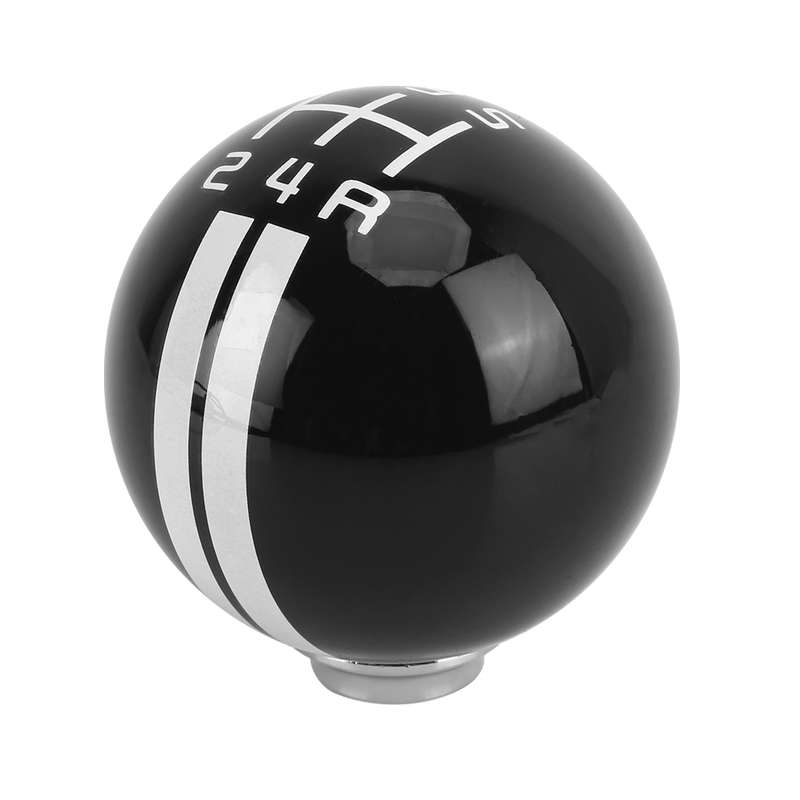 Universal Vehicle Ball Shape Modified Resin Shifter Manual 5-Speed Gear Shift Knob(Black)