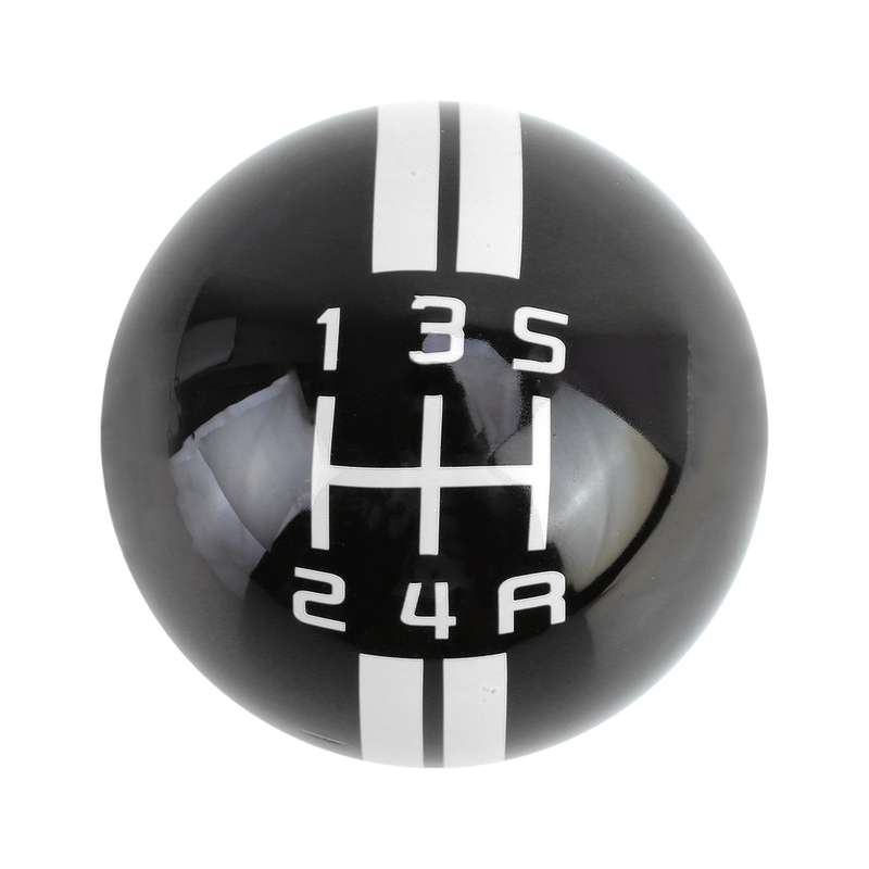 Universal Vehicle Ball Shape Modified Resin Shifter Manual 5-Speed Gear Shift Knob(Black)