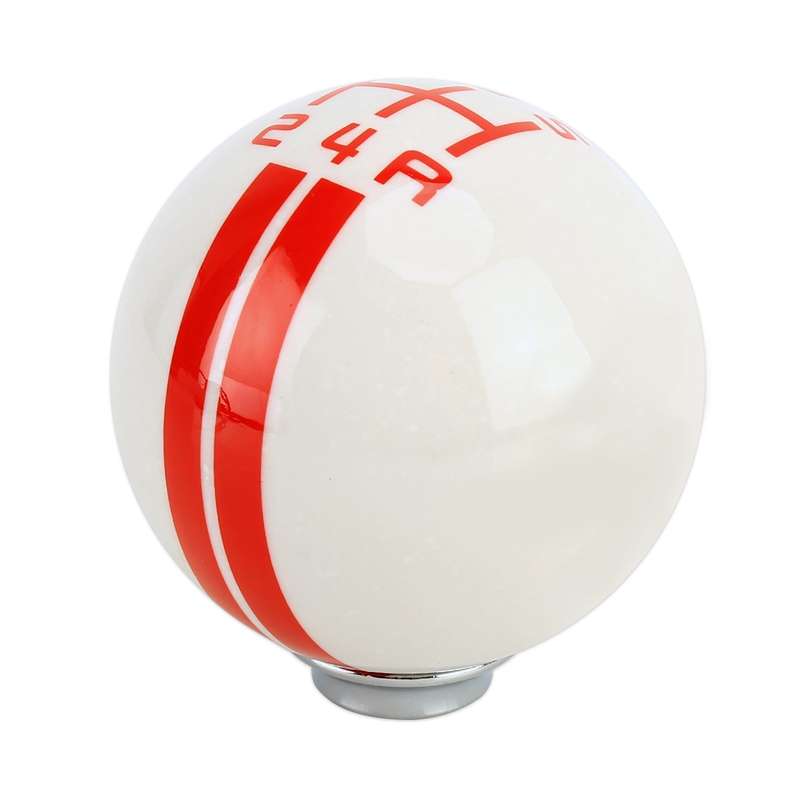 Universal Vehicle Ball Shape Modified Resin Shifter Manual 5-Speed Gear Shift Knob(Black)