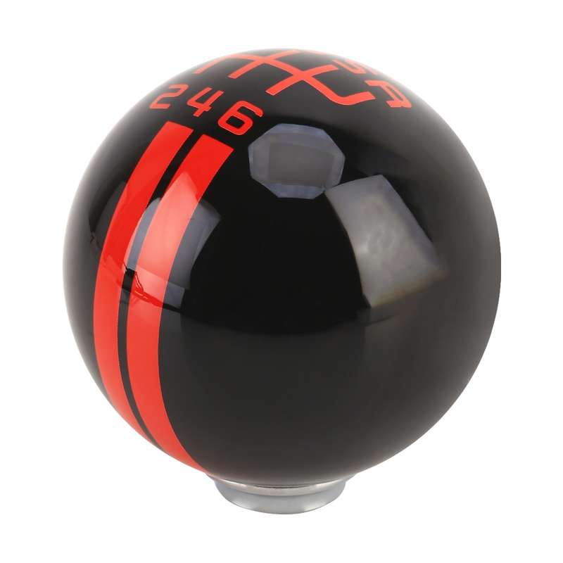 Universal Vehicle Ball Shape Modified Resin Shifter Manual 6-Speed Right-R Gear Shift Knob(Black)