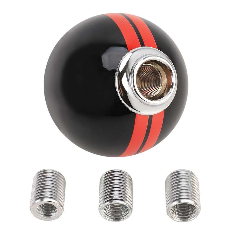 Universal Vehicle Ball Shape Modified Resin Shifter Manual 6-Speed Right-R Gear Shift Knob(Black)