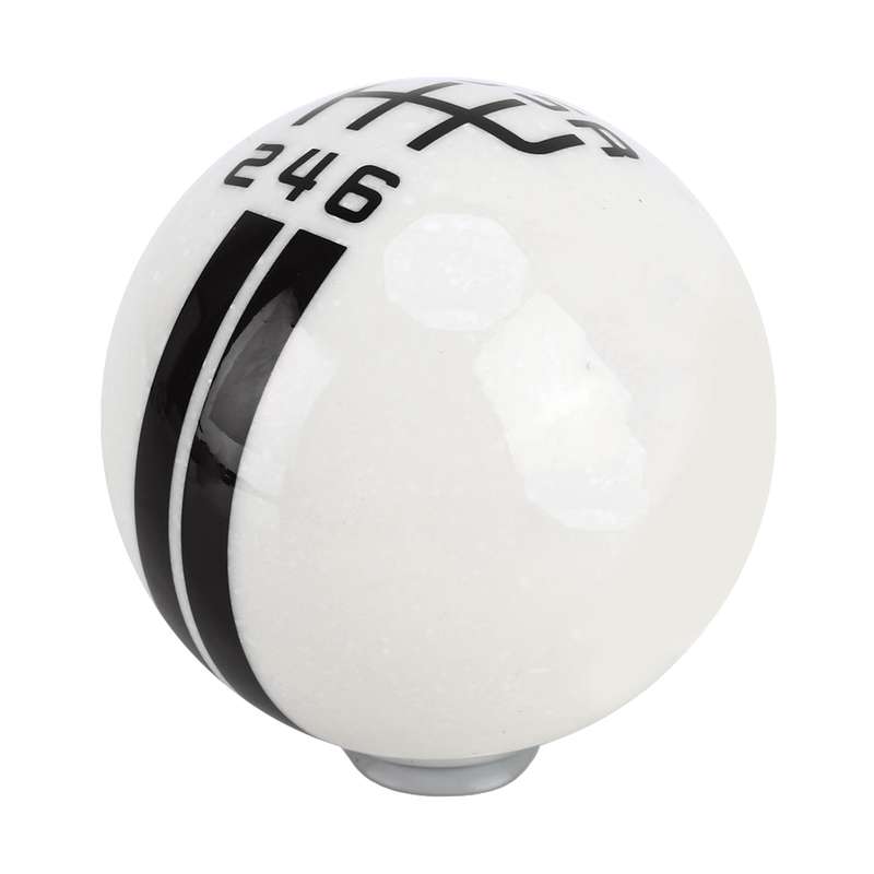 Universal Vehicle Ball Shape Modified Resin Shifter Manual 6-Speed Right-R Gear Shift Knob(Black)