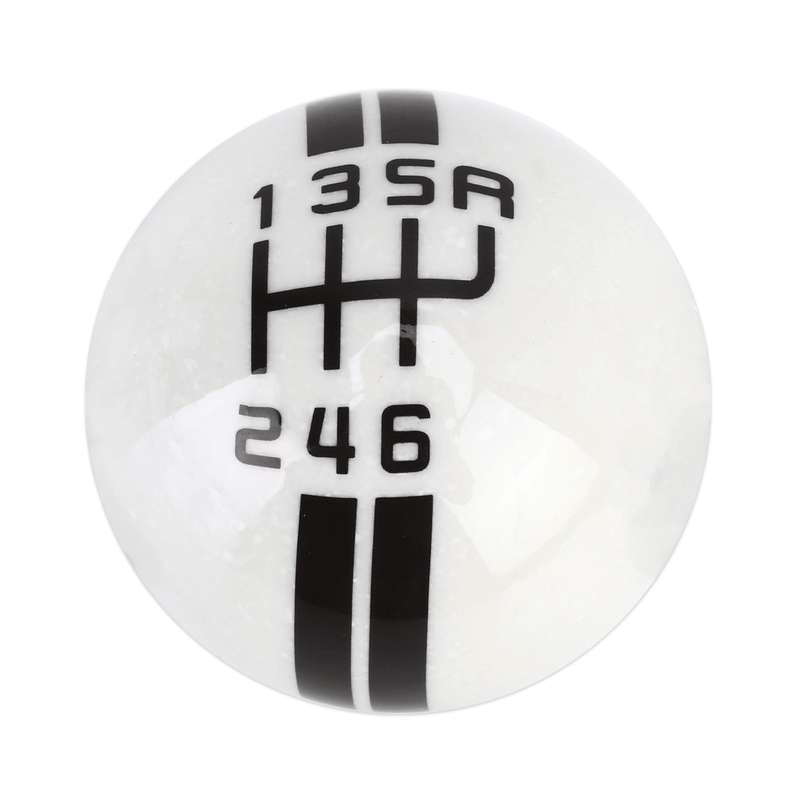 Universal Vehicle Ball Shape Modified Resin Shifter Manual 6-Speed Right-R Gear Shift Knob(Black)