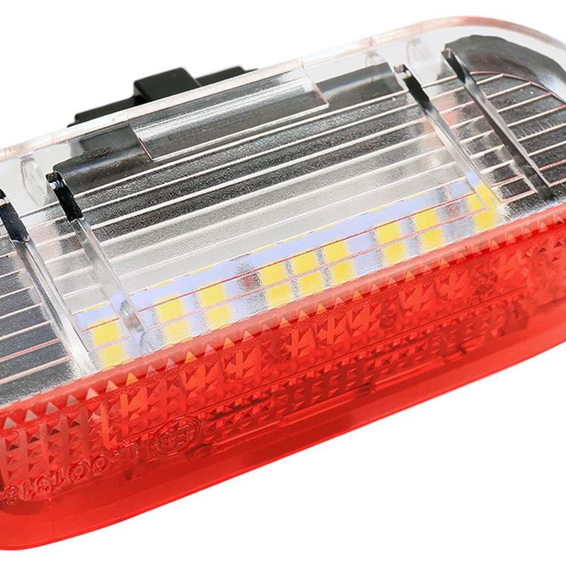 2 PCS LED Car DC 12V 1.6W Door Lights Lamps 18LEDs SMD-3528 Lamps for Volkswagen Golf 5 / 6, White L