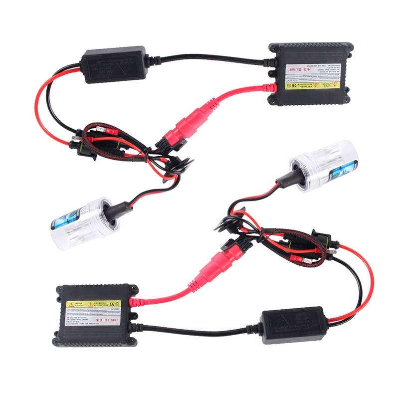 2PCS 35W H8/H11 2800 LM HID Xenon Light with 2 Alloy HID Ballast, High Intensity Discharge Lamp, Col