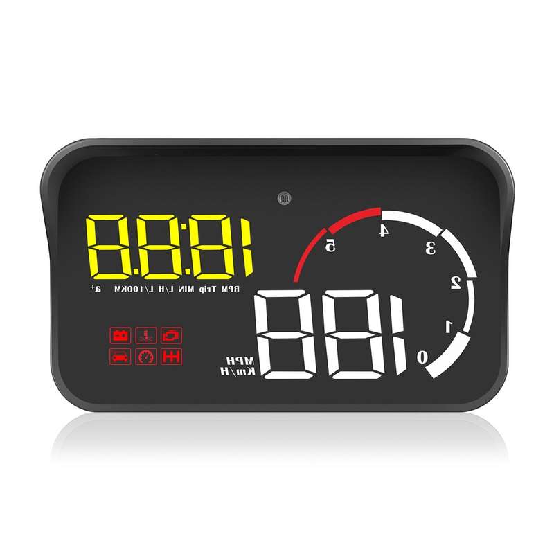 M10 3.5 inch Universal Car OBD2 HUD Vehicle-mounted Head Up Display (Blue)