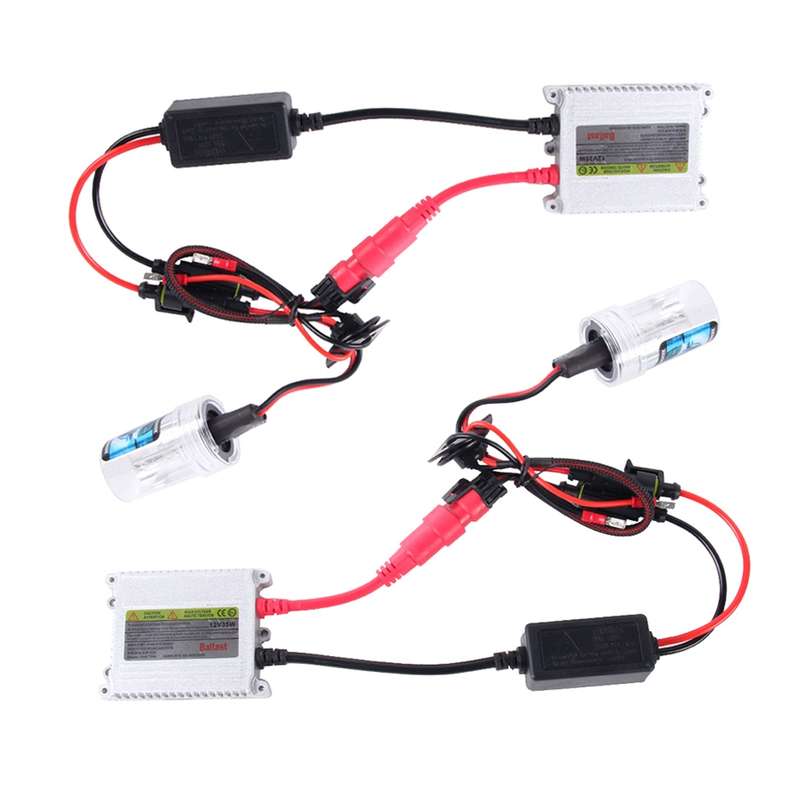 2PCS 35W HB3/9005 2800 LM Slim HID Xenon Light with 2 Alloy HID Ballast, High Intensity Discharge La