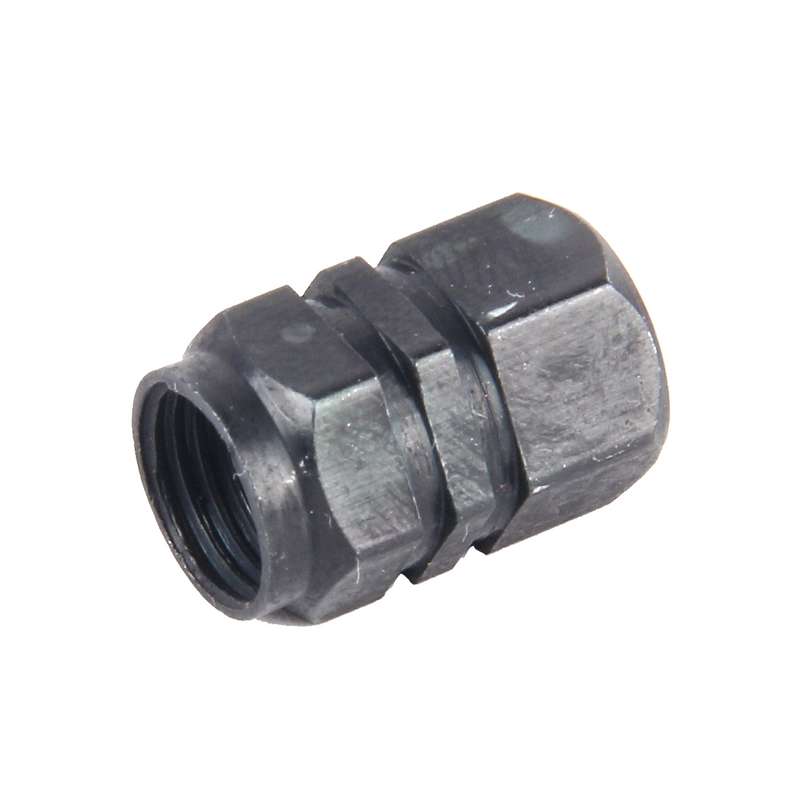 4PCS SA Metal Plated Hexagon Shape Universal Tire Valve Stem Cap(Silver)