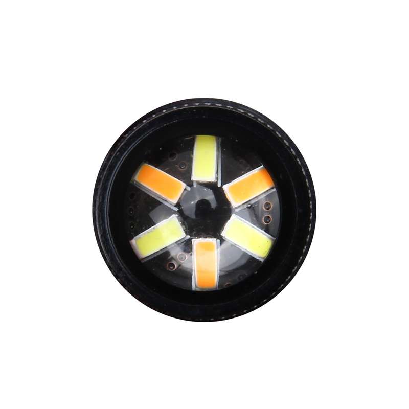 7443 5W 350LM 60LEDs DC 12V 6000K SMD-4014 Car Auto Brake Light Turn Signal Lights (White Light+Yell