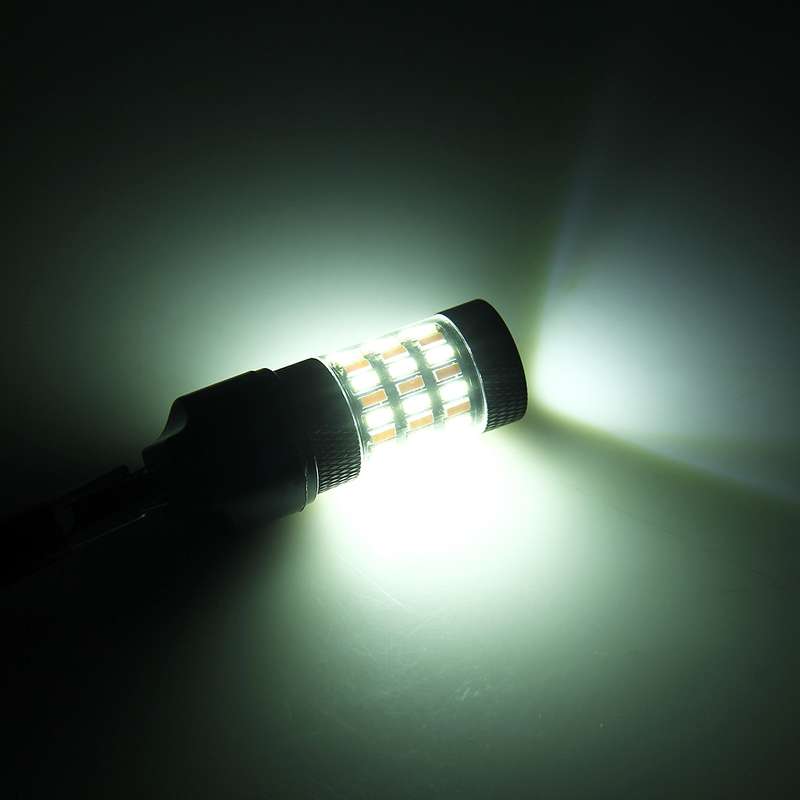 7443 5W 350LM 60LEDs DC 12V 6000K SMD-4014 Car Auto Brake Light Turn Signal Lights (White Light+Yell