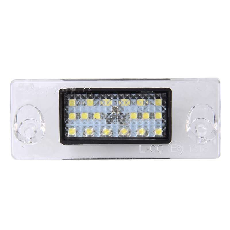 2 PCS License Plate Light with 18 SMD-3528 Lamps for Audi2W 120LM, DC12V (White Light)