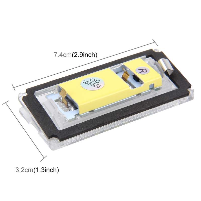 2 PCS License Plate Light with 18 SMD-3528 Lamps for BMW E46 4D 1998-20032W 120LM,6000K, DC12V...