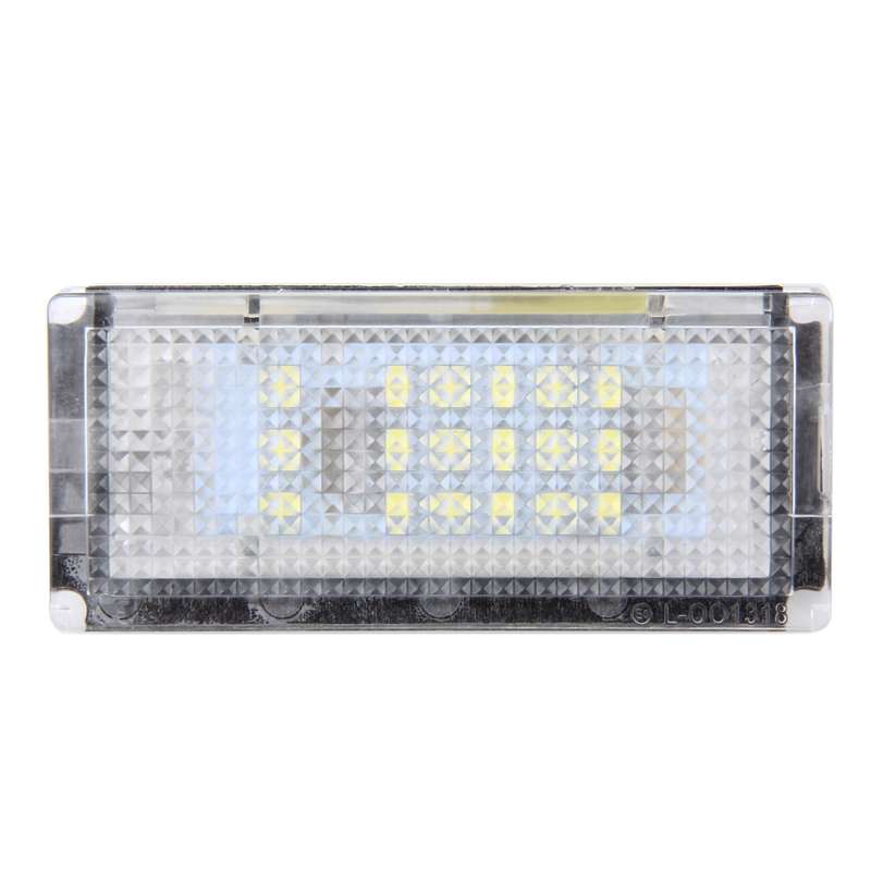 2 PCS License Plate Light with 18 SMD-3528 Lamps for BMW E46 4D 1998-20032W 120LM,6000K, DC12V...
