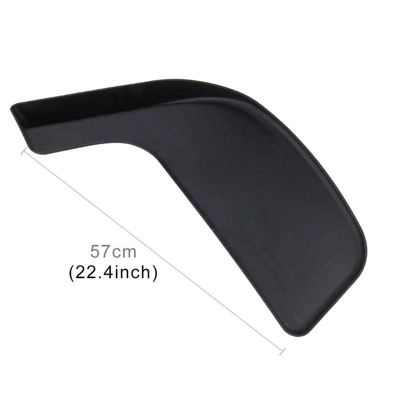 2 PCS Universal Fit Car Front Bumper Spoiler Lip Splitter Diffuser SUV ABS Front Shovel, Length: 57c