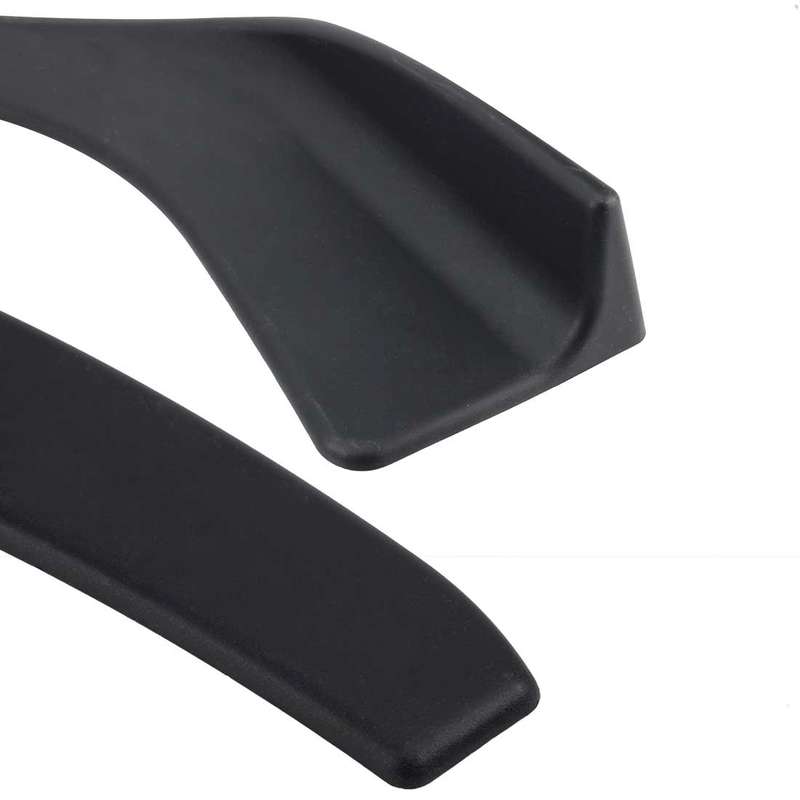 2 PCS Universal Fit Car Front Bumper Spoiler Lip Splitter Diffuser SUV ABS Front Shovel, Length: 74c