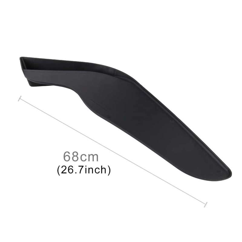 2 PCS Universal Fit Car Front Bumper Spoiler Lip Splitter Diffuser SUV ABS Front Shovel, Length: 68c