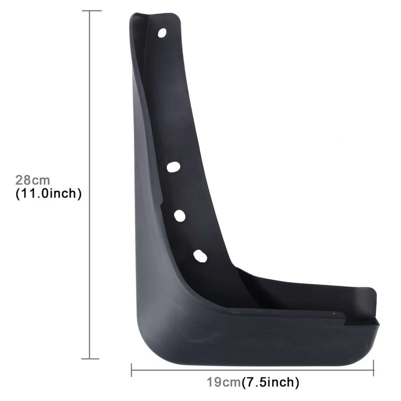 4 PCS Car Auto Semi-Rigid PVC Splash Flaps Mudguards Fender Guard for Audi A3 Sedan 2014