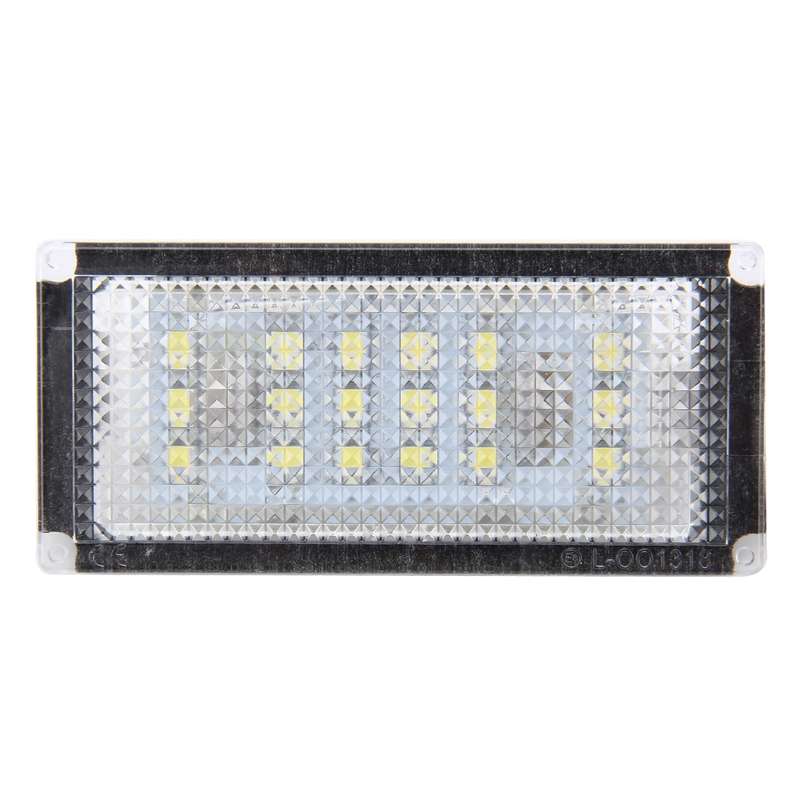 2 PCS License Plate Light with 18 SMD-3528 Lamps for BMW E46 2D M3,2004-2006,2W 120LM,6000K, DC12V
