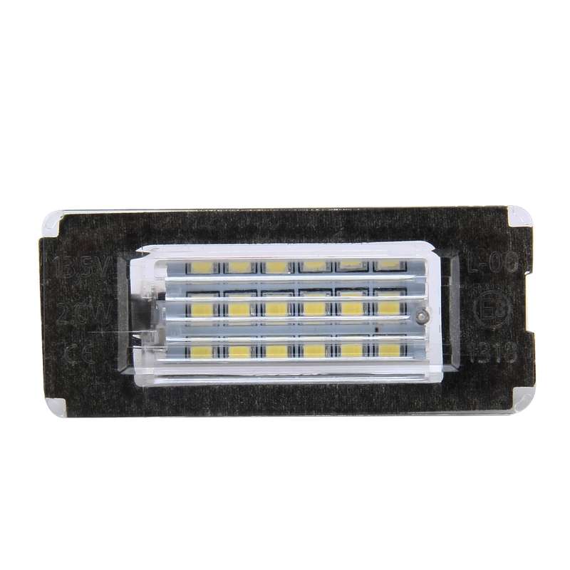 2 PCS License Plate Light with 18 SMD-3528 Lamps for BMW MINI R56,2W 120LM,6000K, DC12V (White Ligh