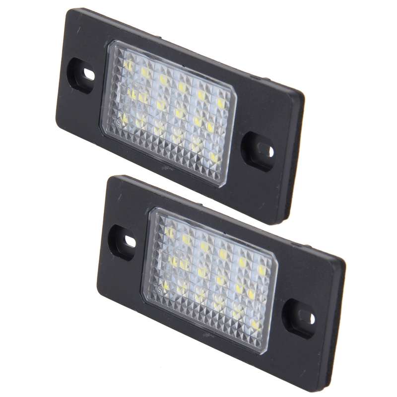 2 PCS License Plate Light with 18 SMD-3528 Lamps for Volkswagen Touareg 2003-2010 ,Prosche Cayenn