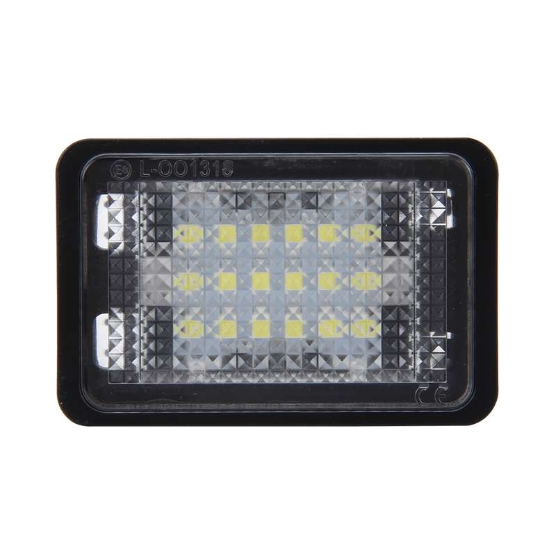 2 PCS License Plate Light with 18 SMD-3528 Lamps for Mercedes-Benz GLK X204 ,2W 120LM, DC12V (White