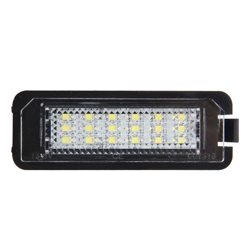 2 PCS License Plate Light with 18 SMD-3528 Lamps for Volkswagen,2W 120LM,6000K, DC12V(White Light)