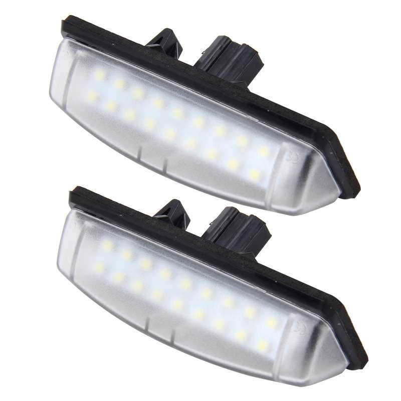 2 PCS License Plate Light with 18 SMD-3528 Lamps for Toyota,2W 120LM,6000K, DC12V(White Light)