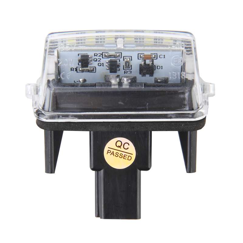 2 PCS License Plate Light with 18 SMD-3528 Lamps for Toyota,2W 120LM,6000K, DC12V(White Light)