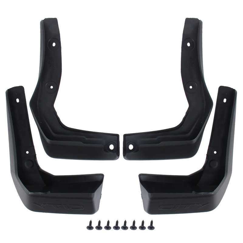 4 PCS Car Auto Semi-Rigid PVC Splash Flaps Mudguards Fender Guard for Honda City 2015-2020