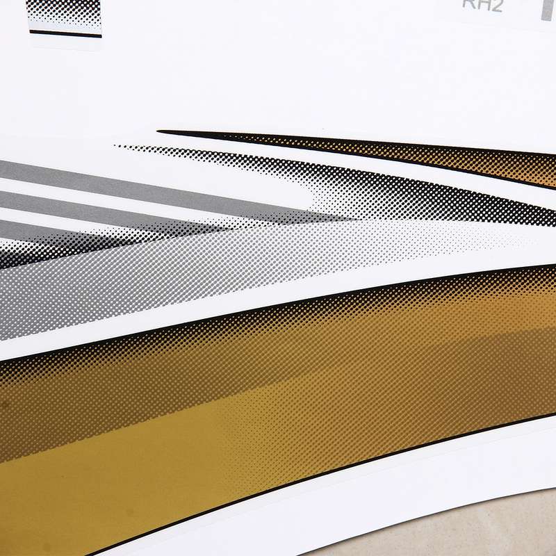 5 PCS SUV Body Decorative Strip Brand Car Streamline Shining Sticker for Toyota Prado 2010 Version