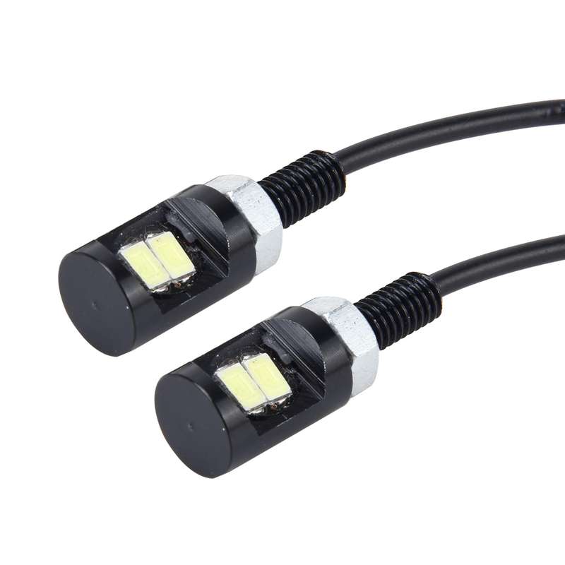 2 PCS 2W 100 LM 6500K Car License Plate Light with 2 SMD-5630 Lamps, DC 12V(White Light)