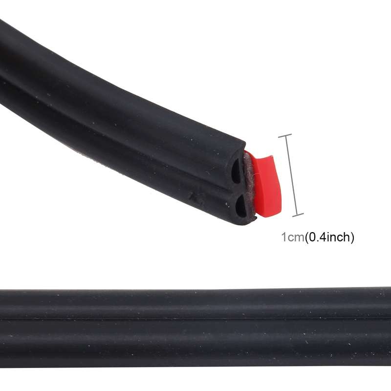 4m B Shape Car Decorative Strip Rubber Chrome Decoration Strip Door Seal Window Seal