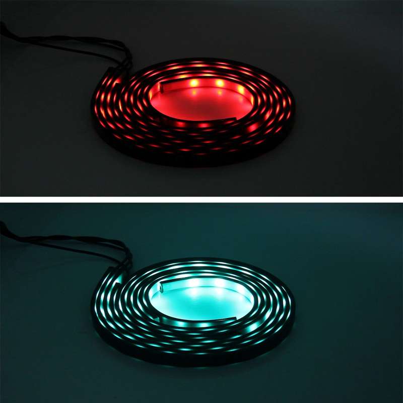 4 in 1 90cm/120cm RGB Colorful Flashing Decorative Chasis Light Sound Control Light Music Rhythm Lig
